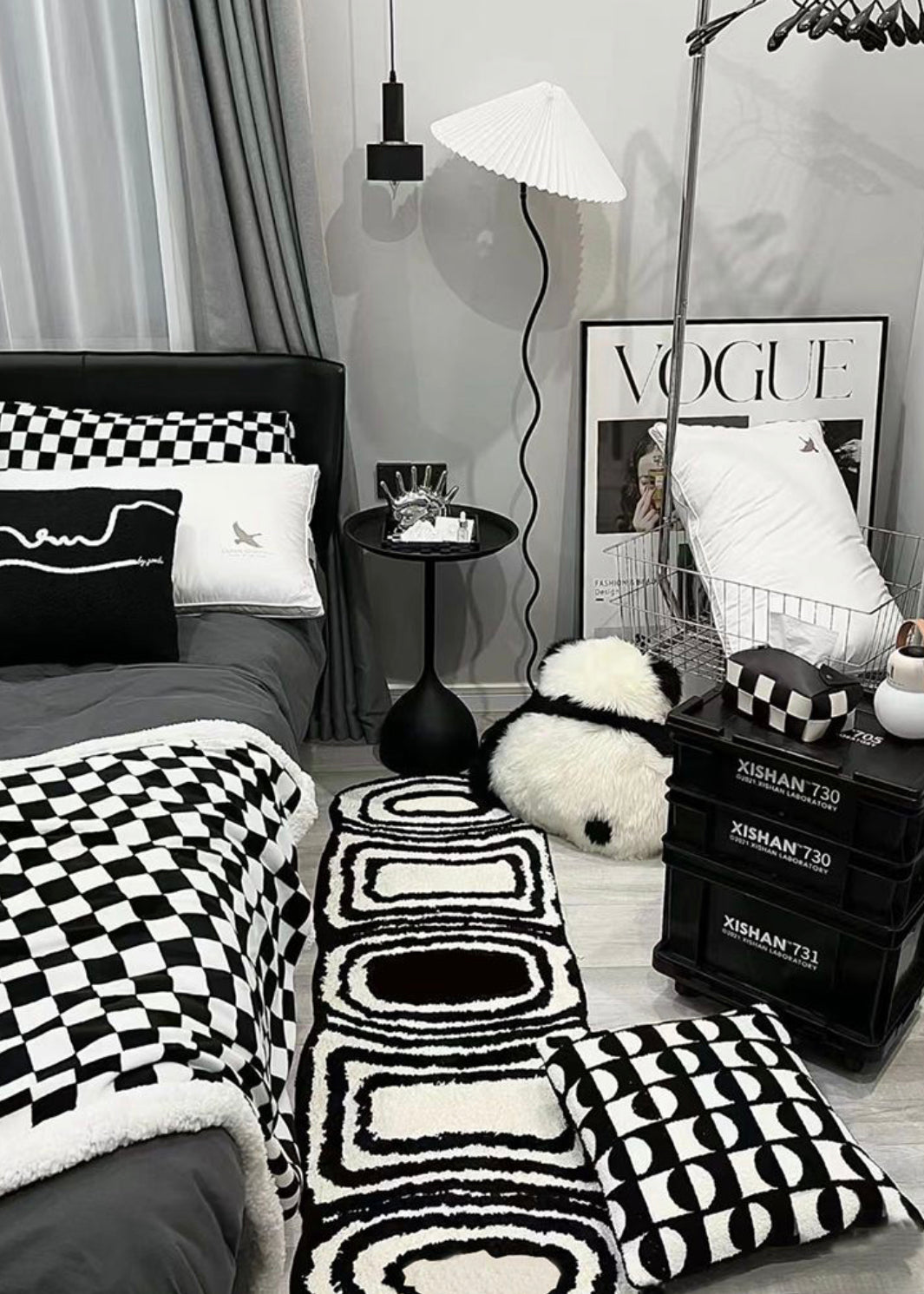 Black & White Runner Rugs