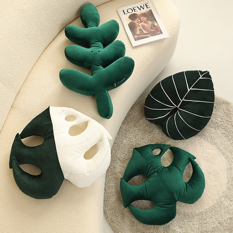 Green Leaf Cushions