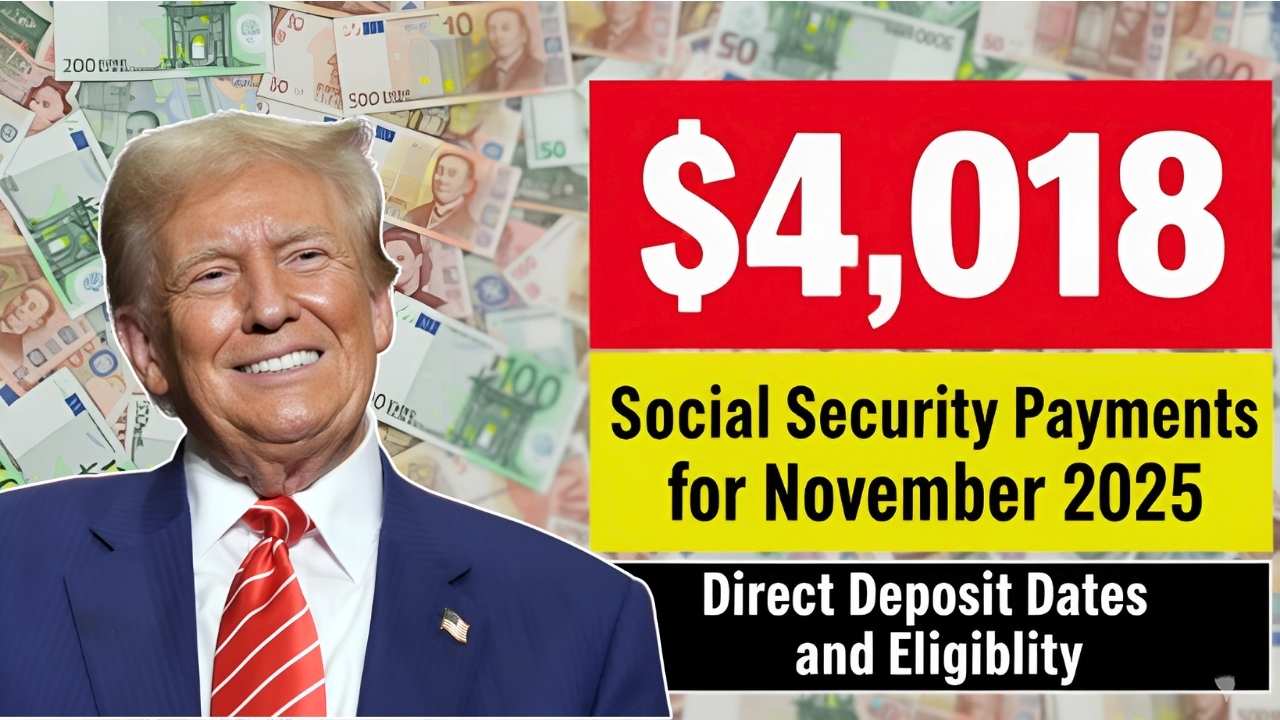 $4,018 Social Security Payments for November 2025 Direct Deposit Dates and Eligibility Guide