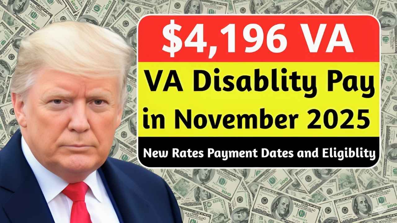 $4,196 VA Disability Pay in November 2025 New Rates Payment Dates and Eligibility Explained