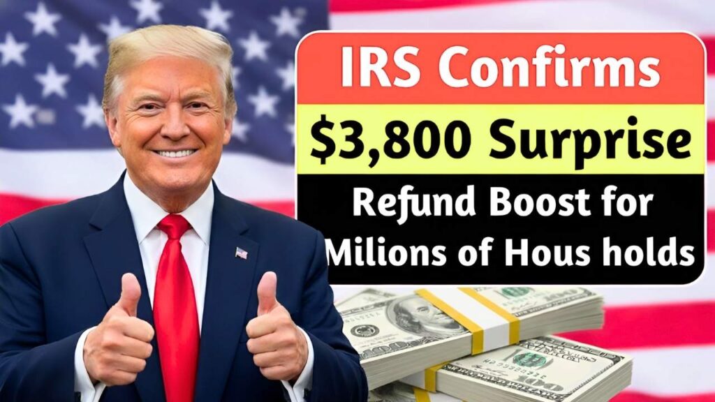 IRS Confirms $3,800 Surprise Refund Boost for Millions of Households